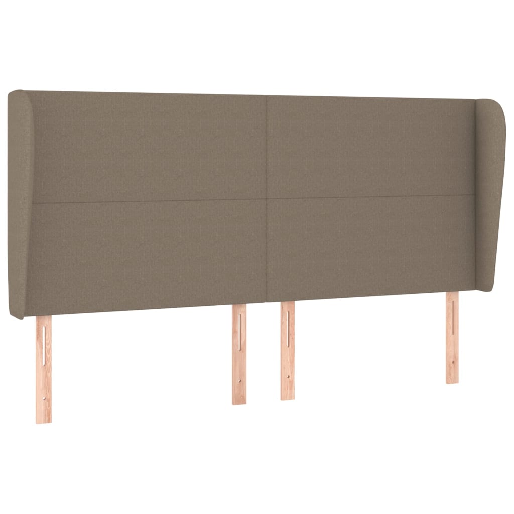 Testiera ad Orecchio Tortora 163x23x118/128 cm in Tessuto | homemem39