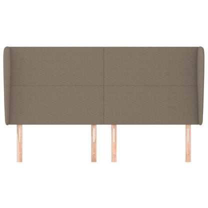 Testiera ad Orecchio Tortora 163x23x118/128 cm in Tessuto | homemem39