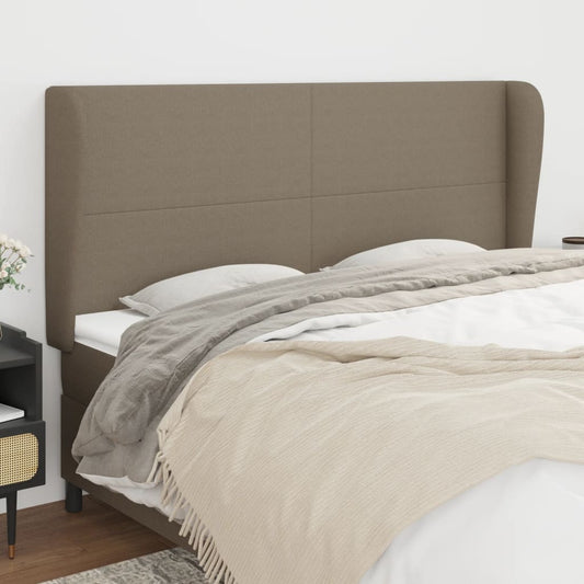 Testiera ad Orecchio Tortora 163x23x118/128 cm in Tessuto | homemem39
