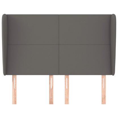 Testiera ad Orecchio Grigio 147x23x118/128cm in Similpelle - homemem39