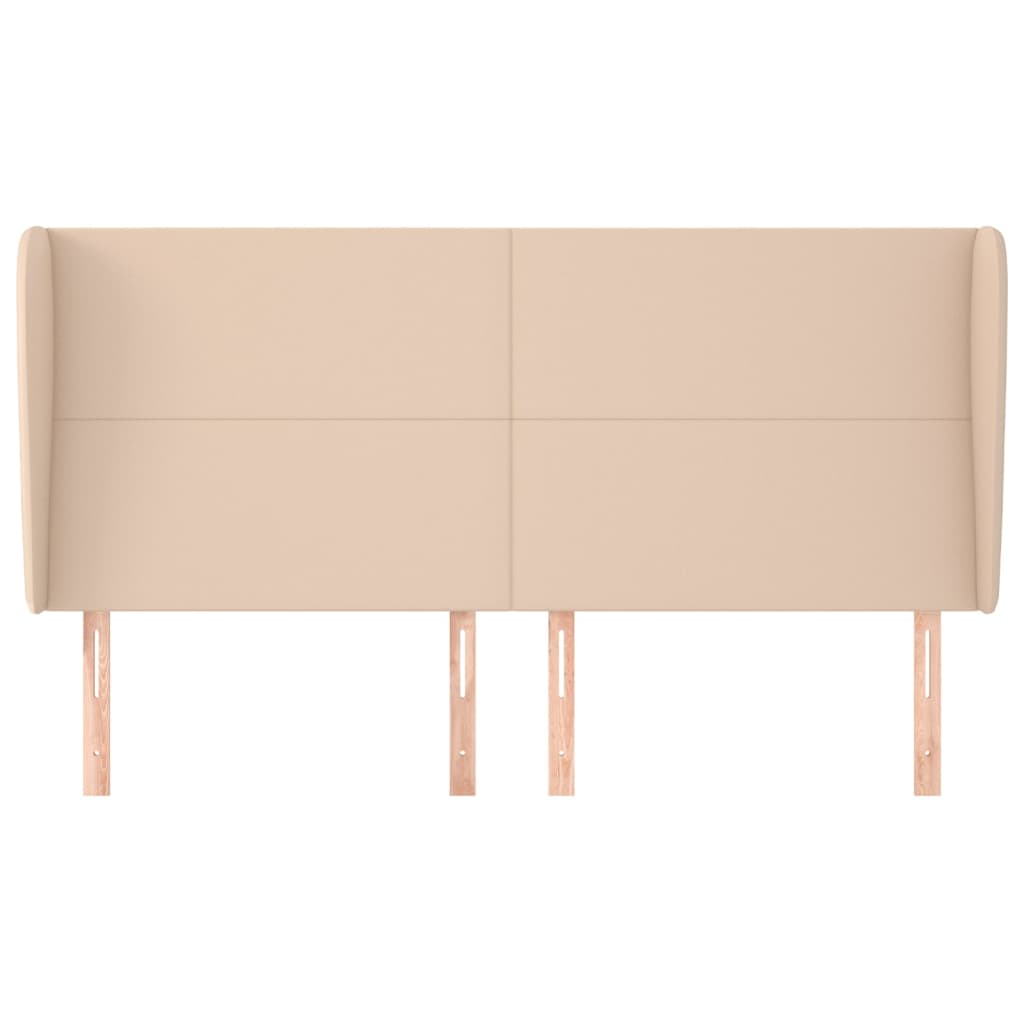 Testiera ad Orecchio Cappuccino 203x23x118/128 cm in Similpelle - homemem39