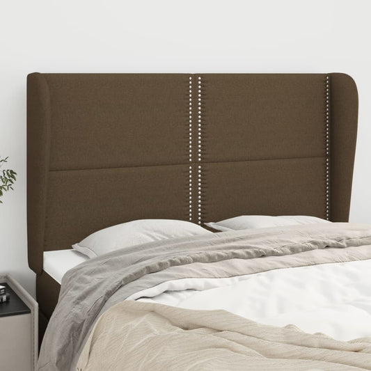 Testiera ad Orecchio MarroneScuro147 x 23 x 118/128cm inTessuto | homemem39