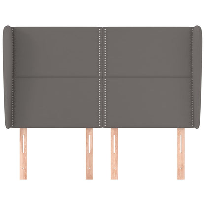 Testiera ad Orecchio Grigio 147x23x118/128cm in Similpelle