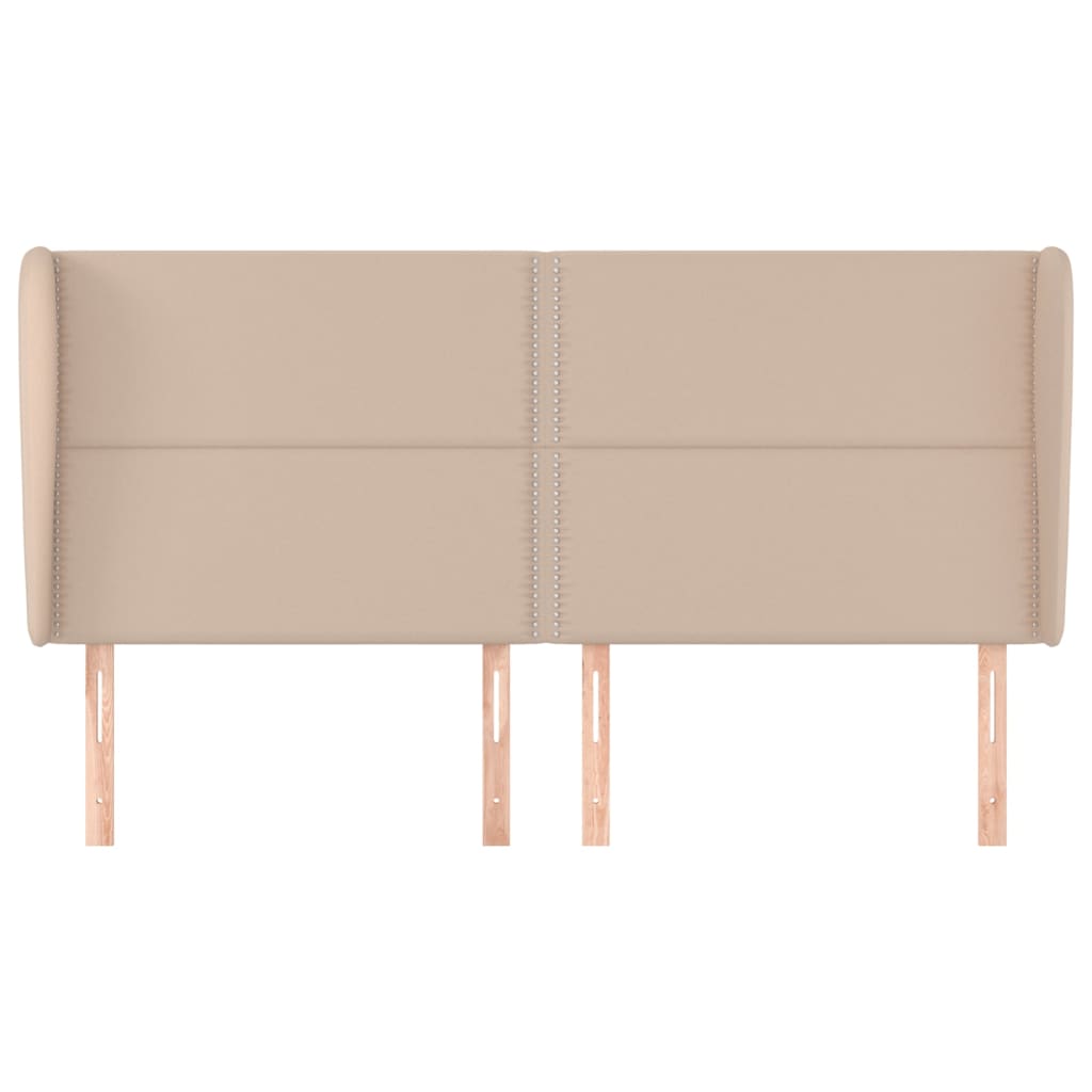 Testiera ad Orecchio Cappuccino 183x23x118/128 cm in Similpelle