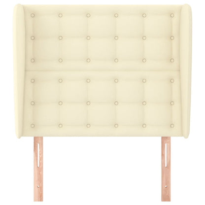 Testiera ad Orecchio Crema 83x23x118/128 cm in Similpelle - homemem39