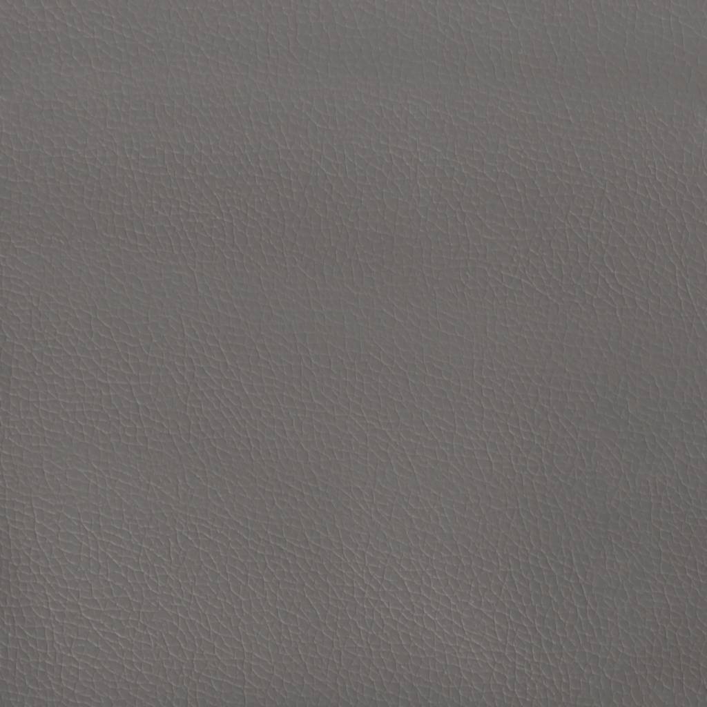 Testiera ad Orecchio Grigia 83x23x118/128 cm in Similpelle