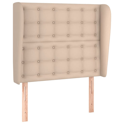Testiera ad Orecchio Cappuccino 83x23x118/128 cm in Similpelle