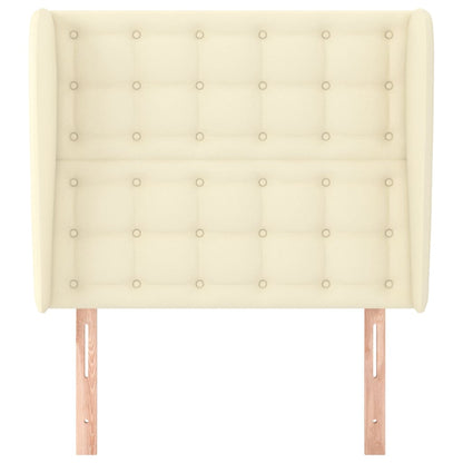 Testiera ad Orecchio Crema 103x23x118/128 cm in Similpelle