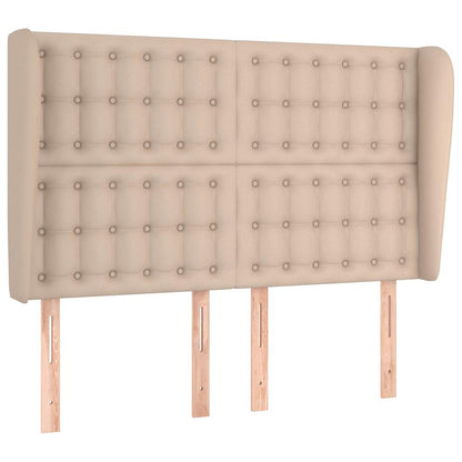 Testiera ad Orecchio Cappuccino 147x23x118/128 cm in Similpelle