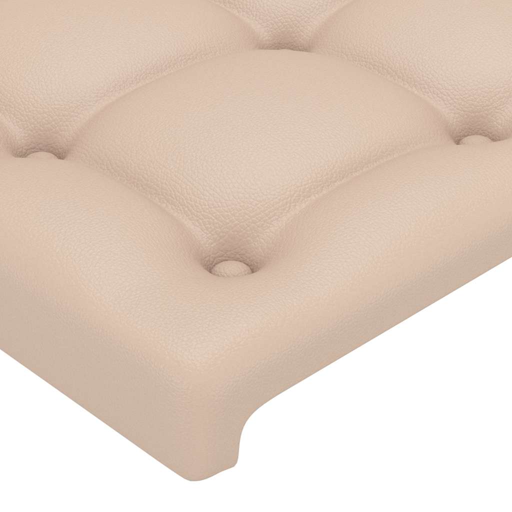 Testiera ad Orecchio Cappuccino 147x23x118/128 cm in Similpelle