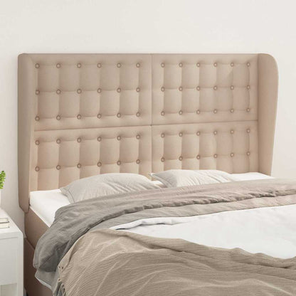 Testiera ad Orecchio Cappuccino 147x23x118/128 cm in Similpelle
