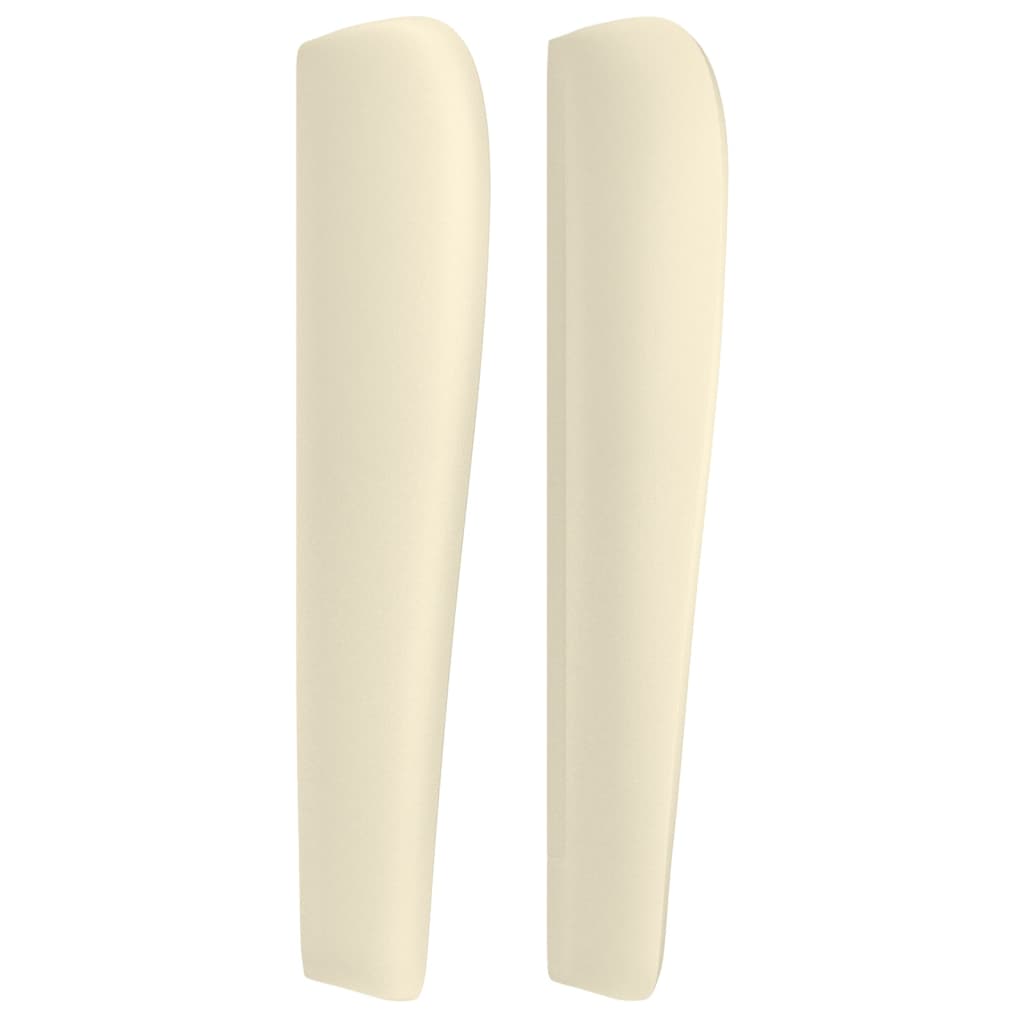 Testiera ad Orecchio Crema 183x23x118/128 cm in Similpelle - homemem39