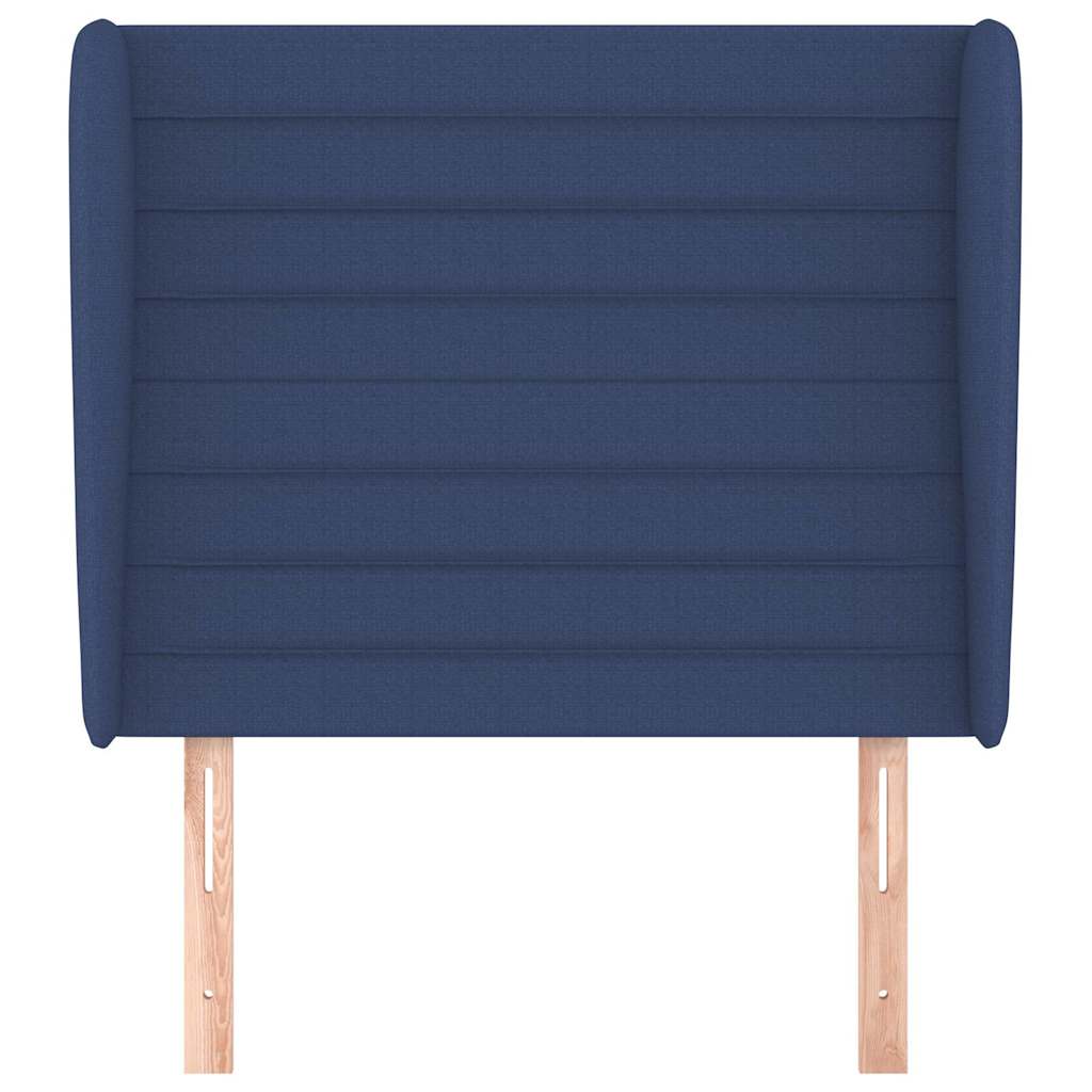 Testiera ad Orecchio Blu 103x23x118/128 cm in Tessuto