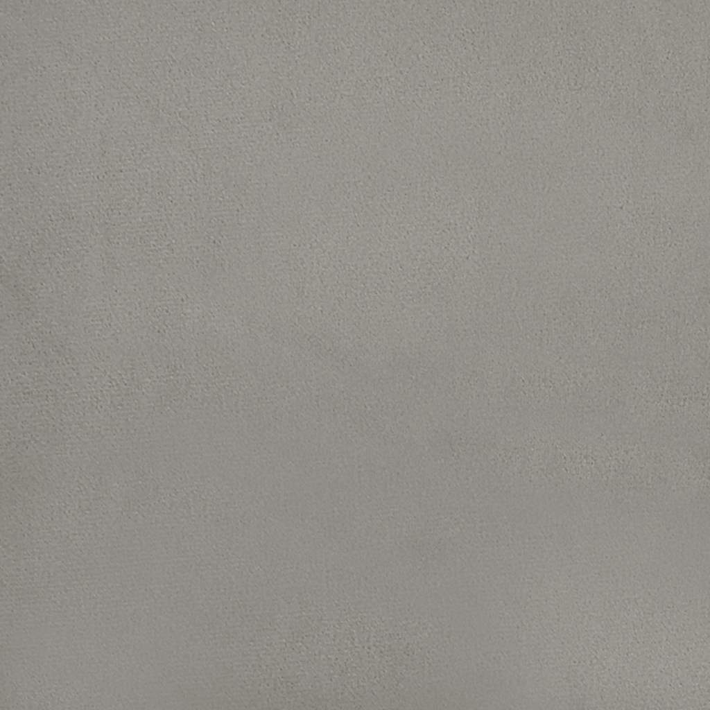 Testiera ad Orecchio Grigio Chiaro 83x23x118/128 cm in Velluto