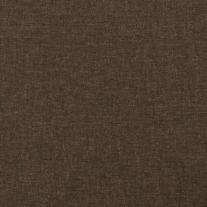 Testiera ad Orecchio Marrone Scuro 183x23x118/128 cm in Tessuto | homemem39