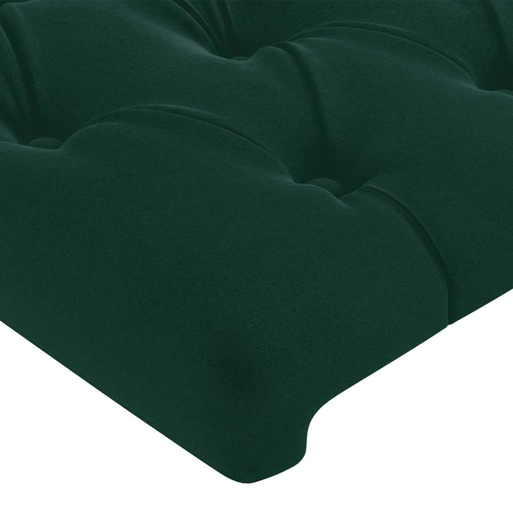 Testiera ad Orecchio Verde Scuro 103x23x118/128cm in Velluto | homemem39