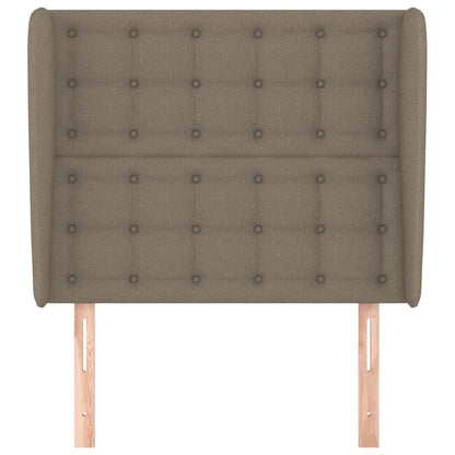 Testiera ad Orecchio Tortora 103x23x118/128 cm in Tessuto