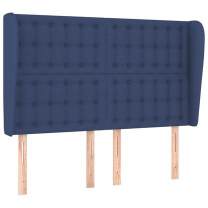 Testiera ad Orecchio Blu 147 x 23 x 118/128 cm in Tessuto | homemem39