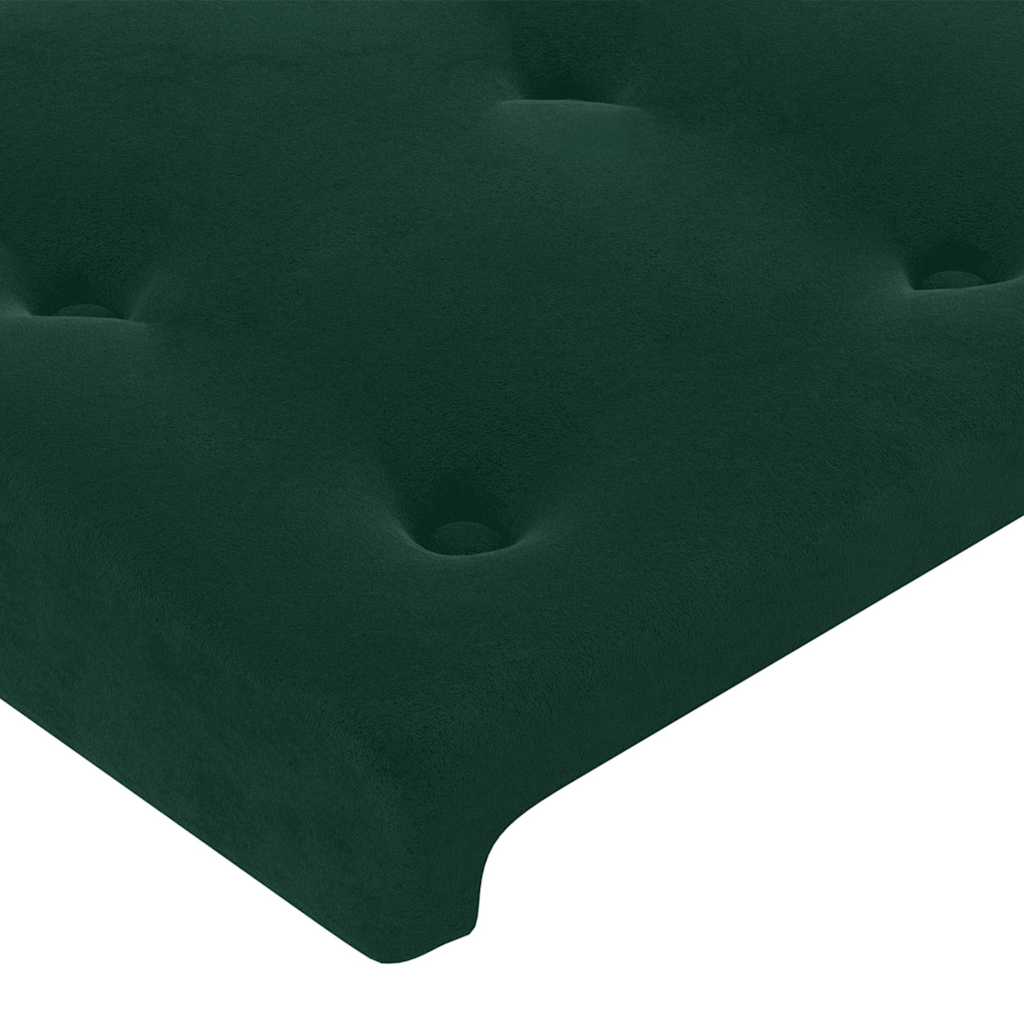 Testiera ad Orecchio Verde Scuro 163x23x118/128cm in Velluto | homemem39
