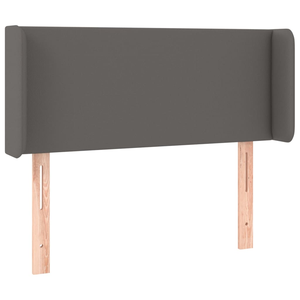 Testiera ad Orecchio Grigio 83x16x78/88 cm in Similpelle | homemem39