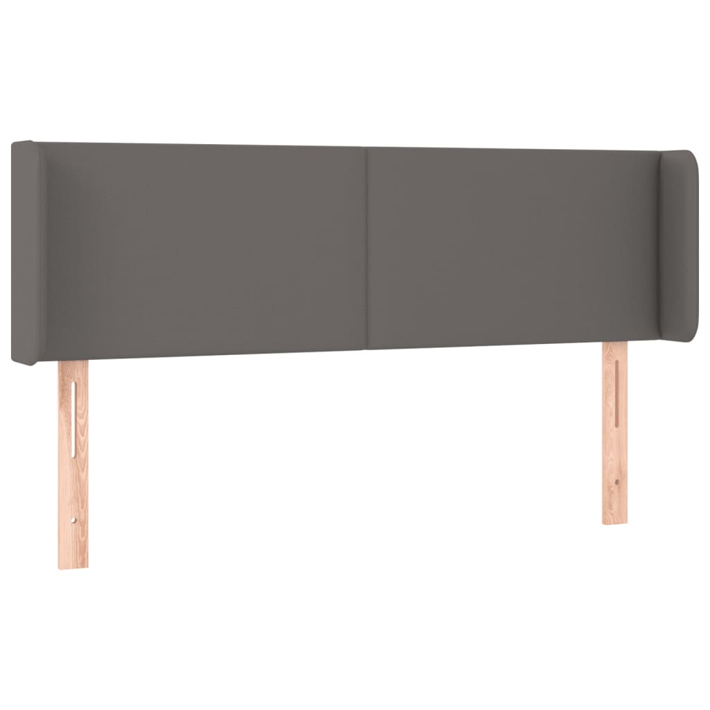 Testiera ad Orecchio Grigio 147x16x78/88 cm in Similpelle | homemem39