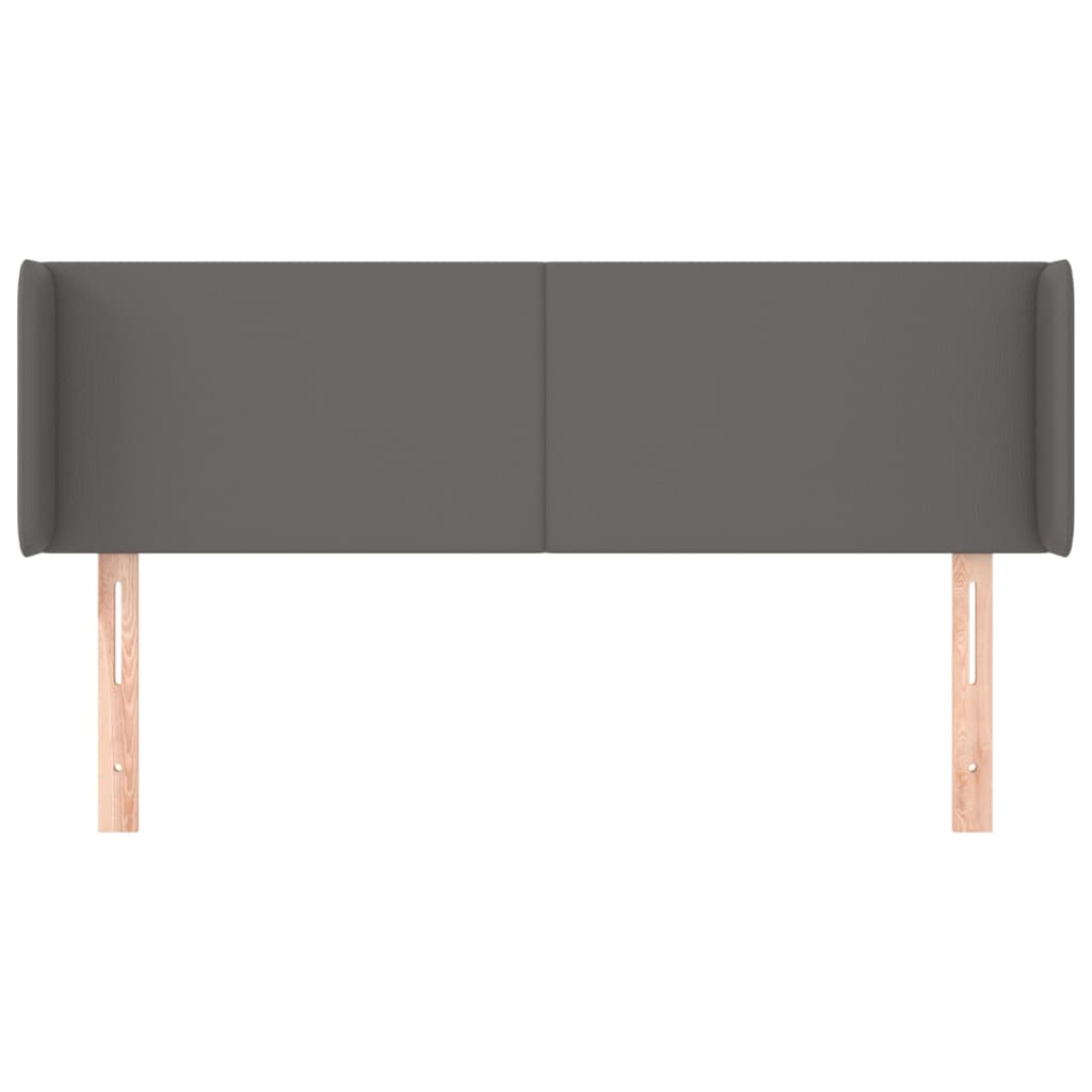 Testiera ad Orecchio Grigio 147x16x78/88 cm in Similpelle | homemem39