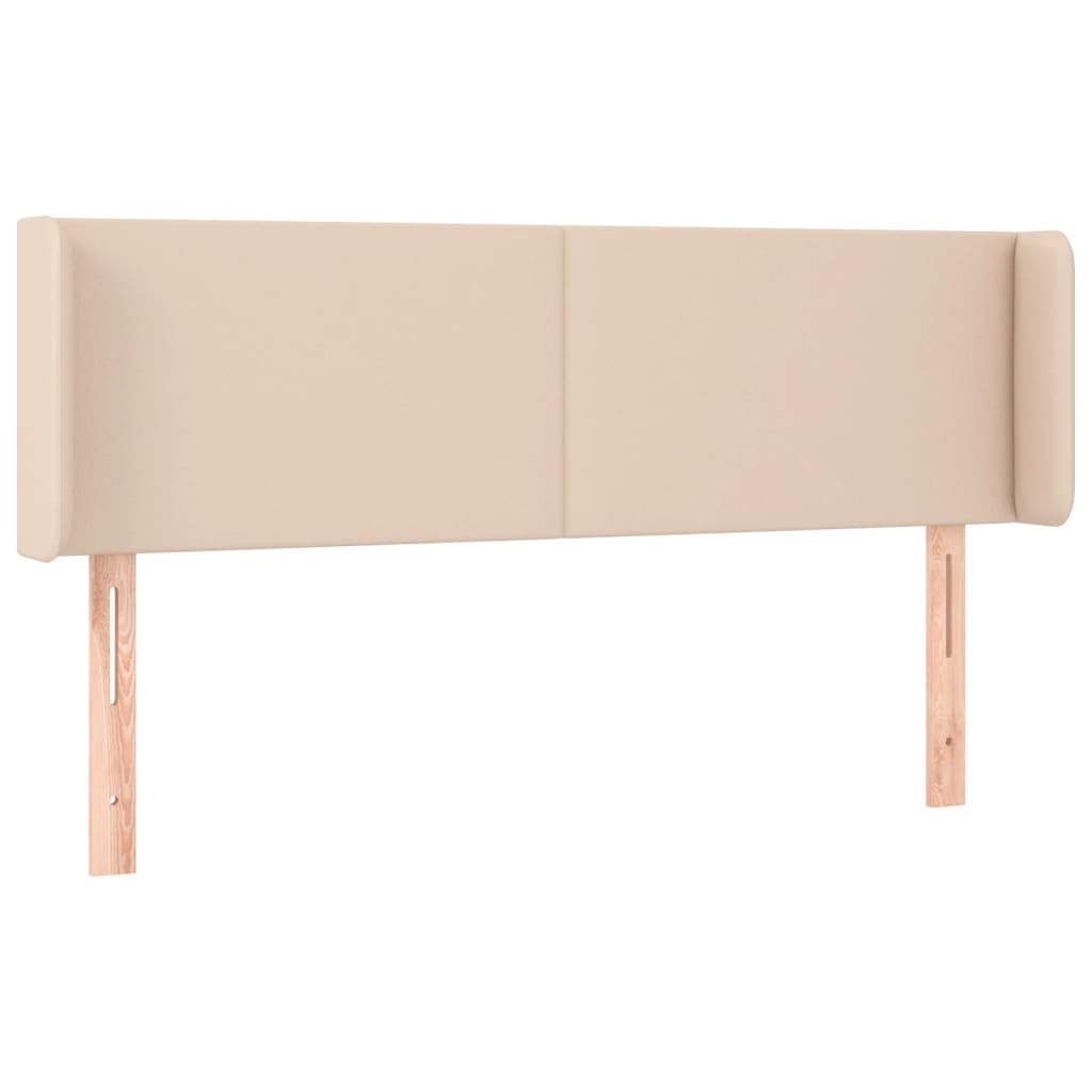 Testiera ad Orecchio Cappuccino 147x16x78/88 cm in Similpelle | homemem39