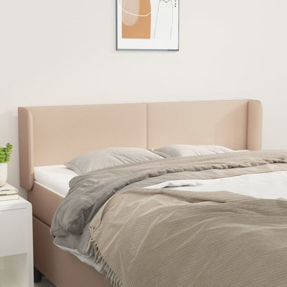 Testiera ad Orecchio Cappuccino 147x16x78/88 cm in Similpelle | homemem39