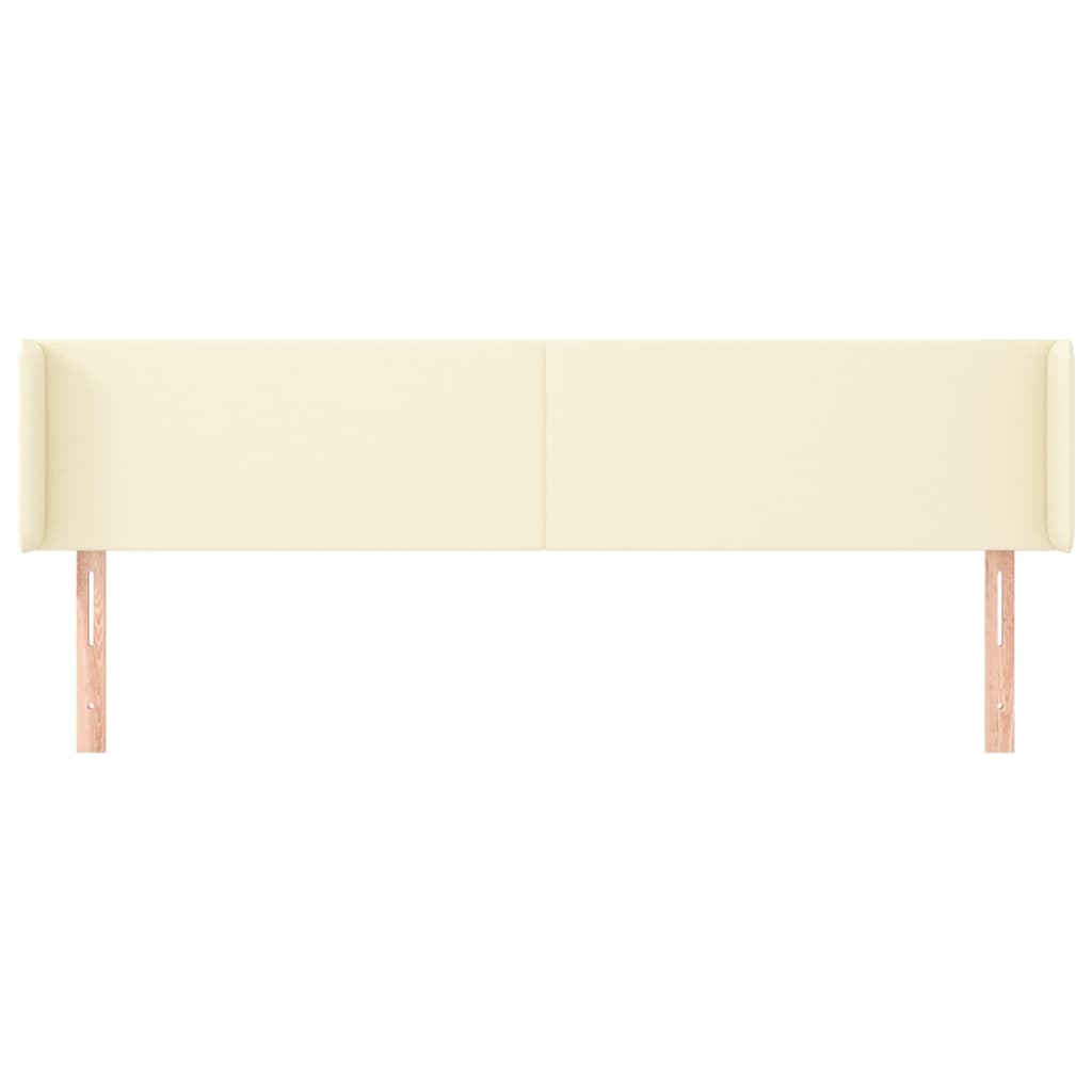 Testiera ad Orecchio Crema 163x16x78/88 cm in Similpelle