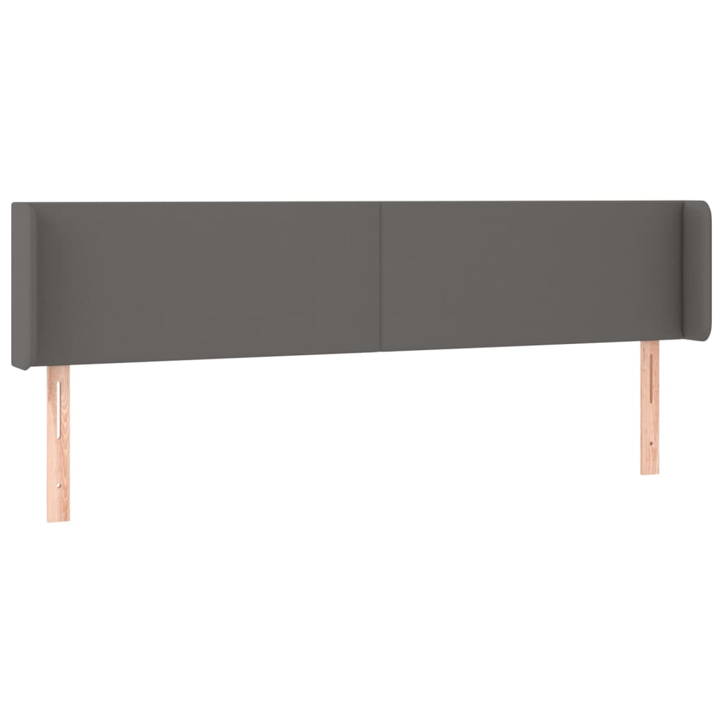 Testiera ad Orecchio Grigio 163x16x78/88 cm in Similpelle | homemem39