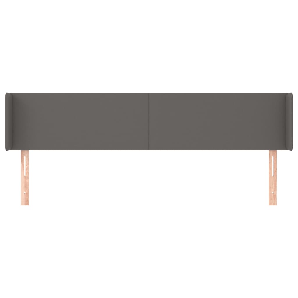 Testiera ad Orecchio Grigio 163x16x78/88 cm in Similpelle | homemem39