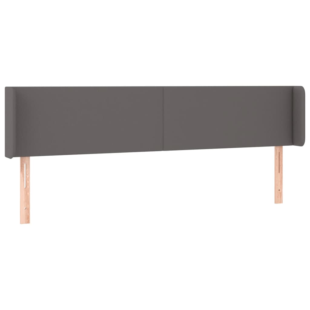 Testiera ad Orecchio Grigio 203x16x78/88 cm in Similpelle | homemem39