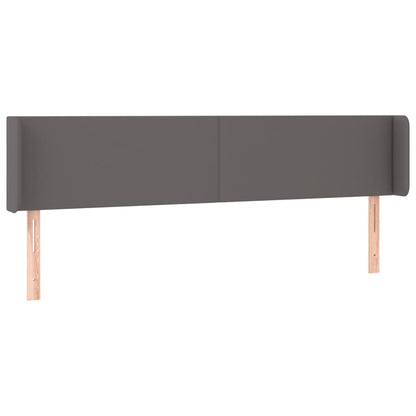 Testiera ad Orecchio Grigio 203x16x78/88 cm in Similpelle | homemem39