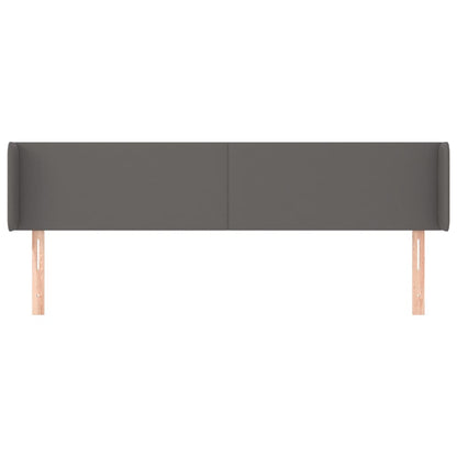 Testiera ad Orecchio Grigio 203x16x78/88 cm in Similpelle | homemem39