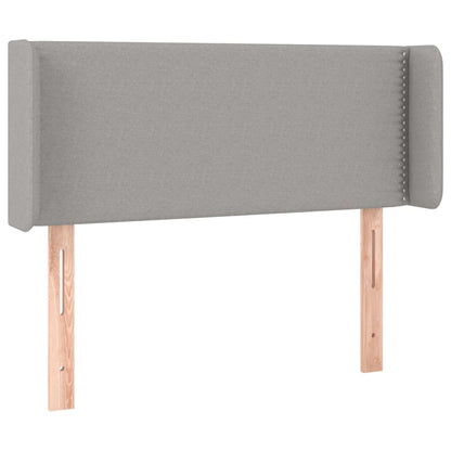 Testiera ad Orecchio Grigio Chiaro 83x16x78/88 cm in Tessuto | homemem39