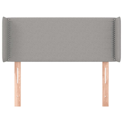 Testiera ad Orecchio Grigio Chiaro 93x16x78/88 cm in Tessuto