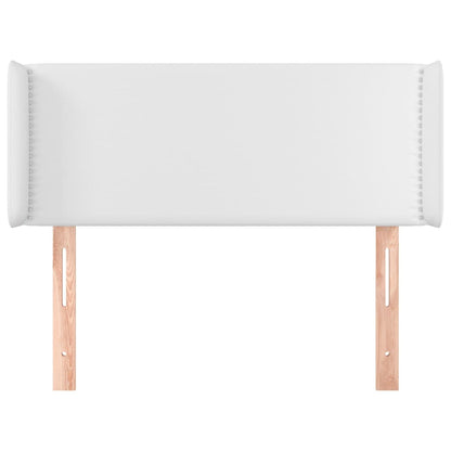 Testiera ad Orecchio Bianca 103x16x78/88 cm in Similpelle