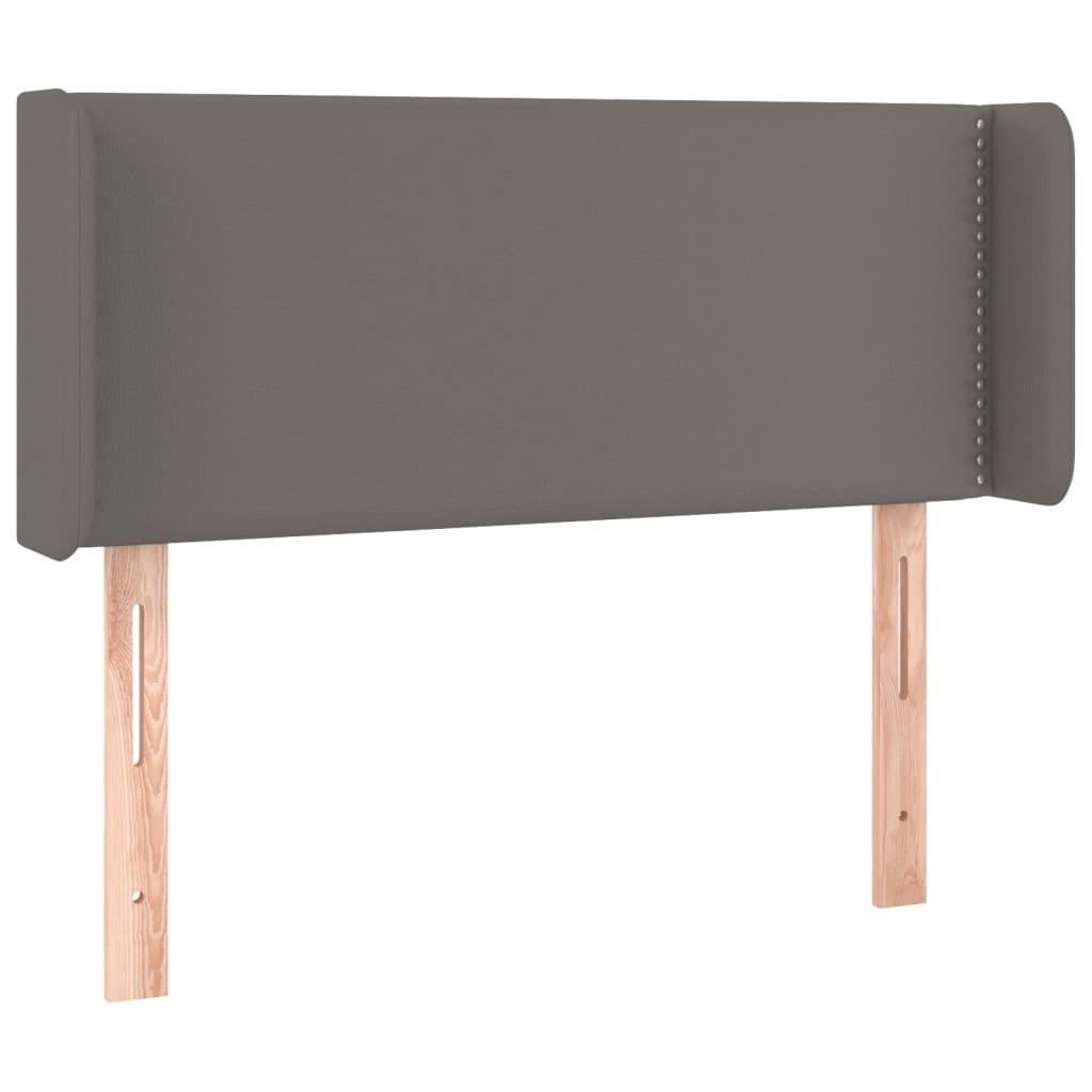 Testiera ad Orecchio Grigio 103x16x78/88 cm in Similpelle | homemem39