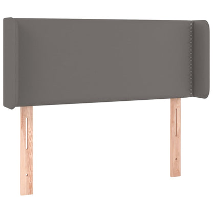 Testiera ad Orecchio Grigio 103x16x78/88 cm in Similpelle | homemem39