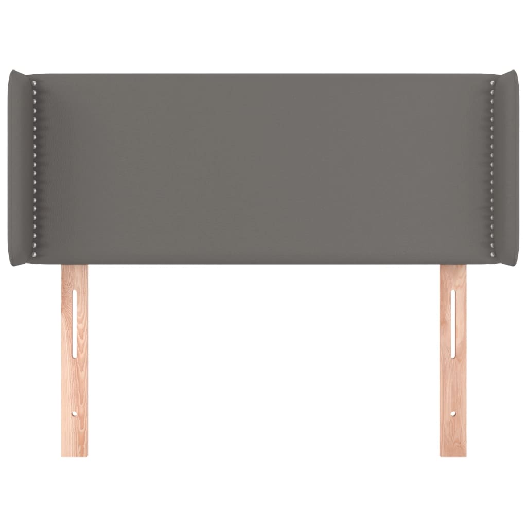 Testiera ad Orecchio Grigio 103x16x78/88 cm in Similpelle | homemem39