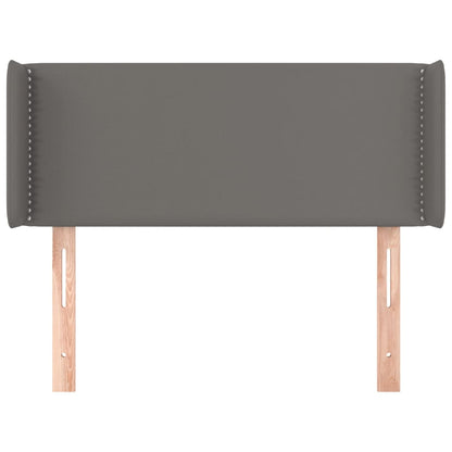 Testiera ad Orecchio Grigio 103x16x78/88 cm in Similpelle | homemem39