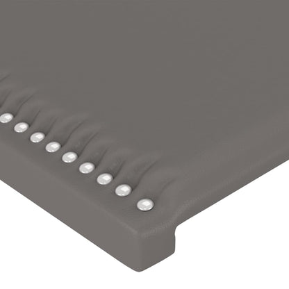 Testiera ad Orecchio Grigio 103x16x78/88 cm in Similpelle | homemem39