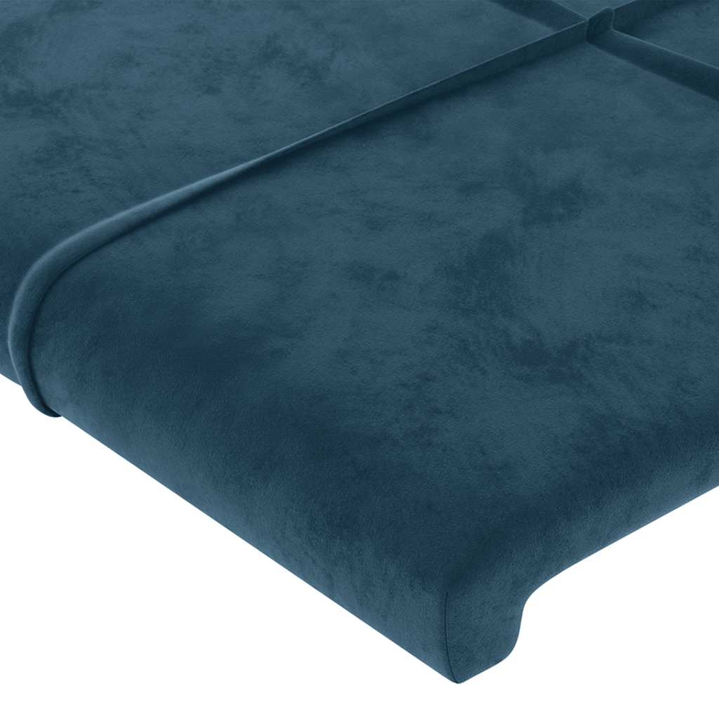 Testiera ad Orecchio Blu Scuro 93x16x78/88 cm in Velluto | homemem39