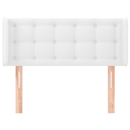 Testiera ad Orecchio Bianca 103x16x78/88 cm in Similpelle