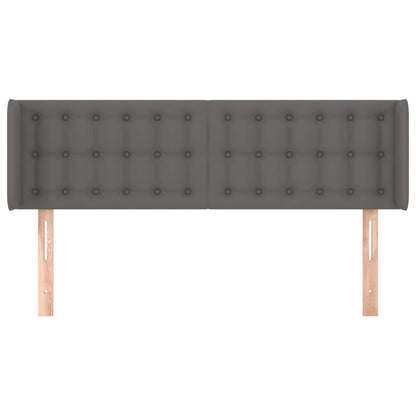 Testiera ad Orecchio Grigio 147x16x78/88 cm in Similpelle | homemem39