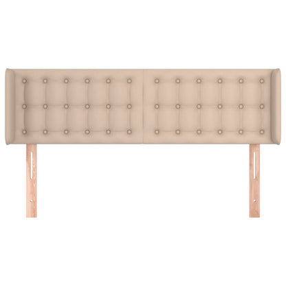 Testiera ad Orecchio Cappuccino 147x16x78/88 cm in Similpelle