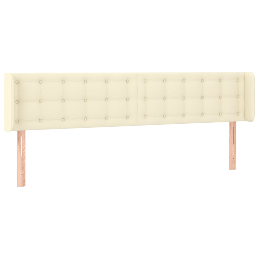 Testiera ad Orecchio Crema 163x16x78/88 cm in Similpelle | homemem39