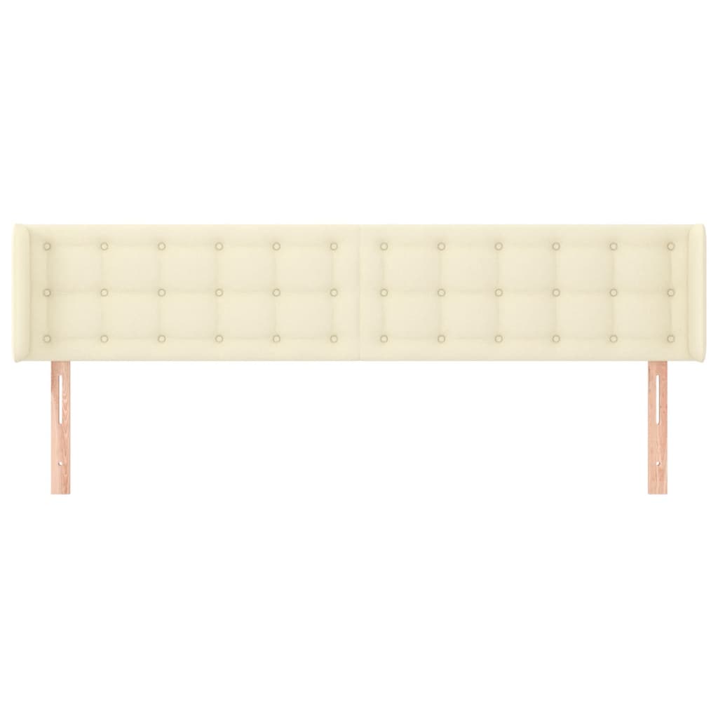 Testiera ad Orecchio Crema 163x16x78/88 cm in Similpelle | homemem39