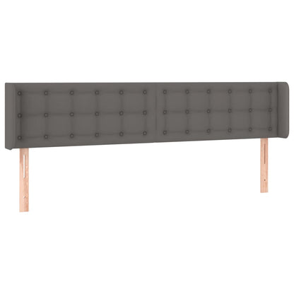 Testiera ad Orecchio Grigio 163x16x78/88 cm in Similpelle | homemem39