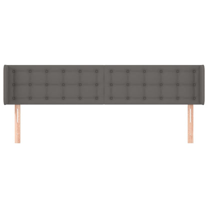 Testiera ad Orecchio Grigio 163x16x78/88 cm in Similpelle | homemem39